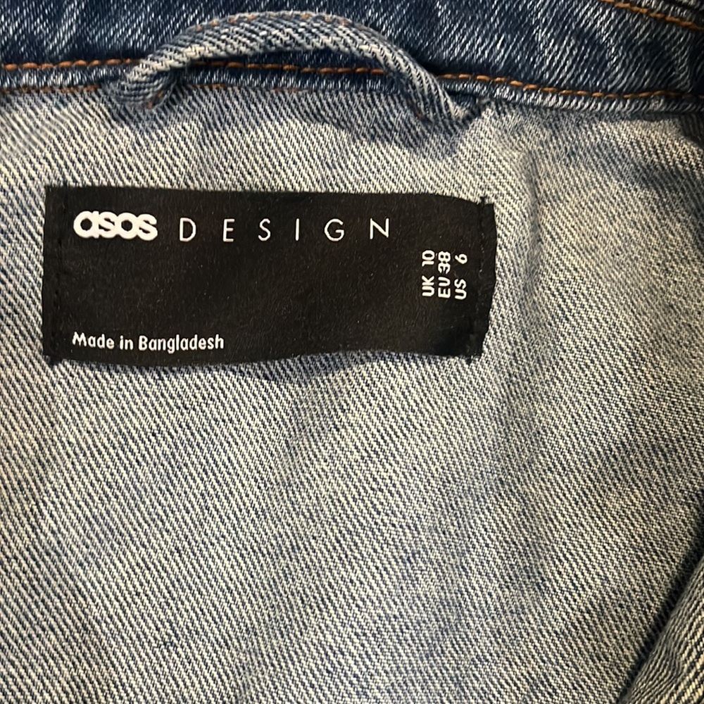 Asos - Cropped Jean Jacket - US Size 6 - Picture 13 of 16